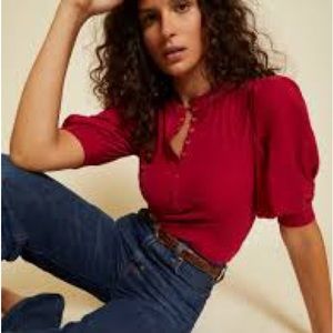 Nation LTD Veronique Ruffle Henley